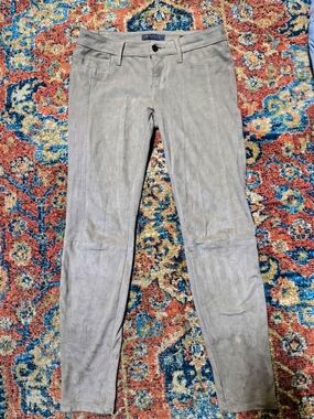 Guess Power Skinny Low Rise Suede Pants